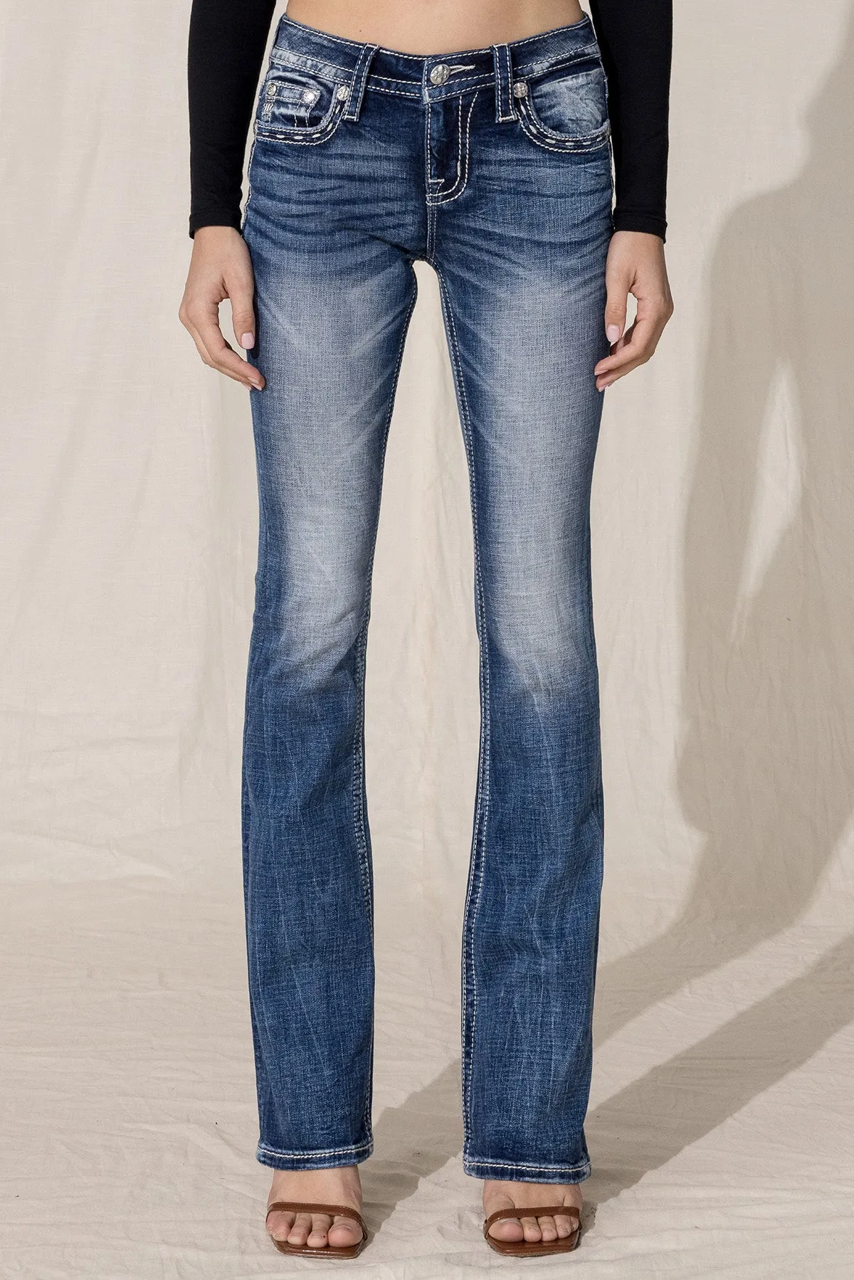 Tribal Wing Bootcut Jeans
