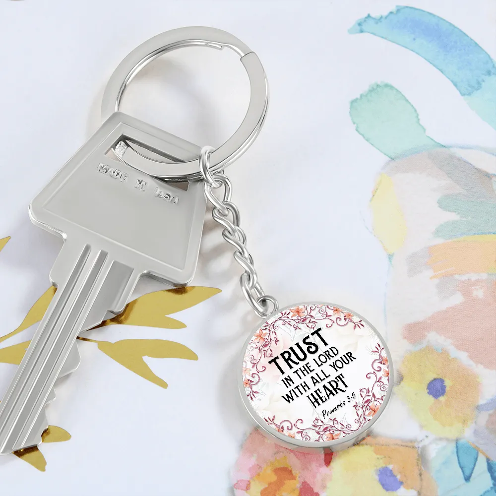 Trust in the Lord, Proverbs 3:5-Bible Verse Keychain