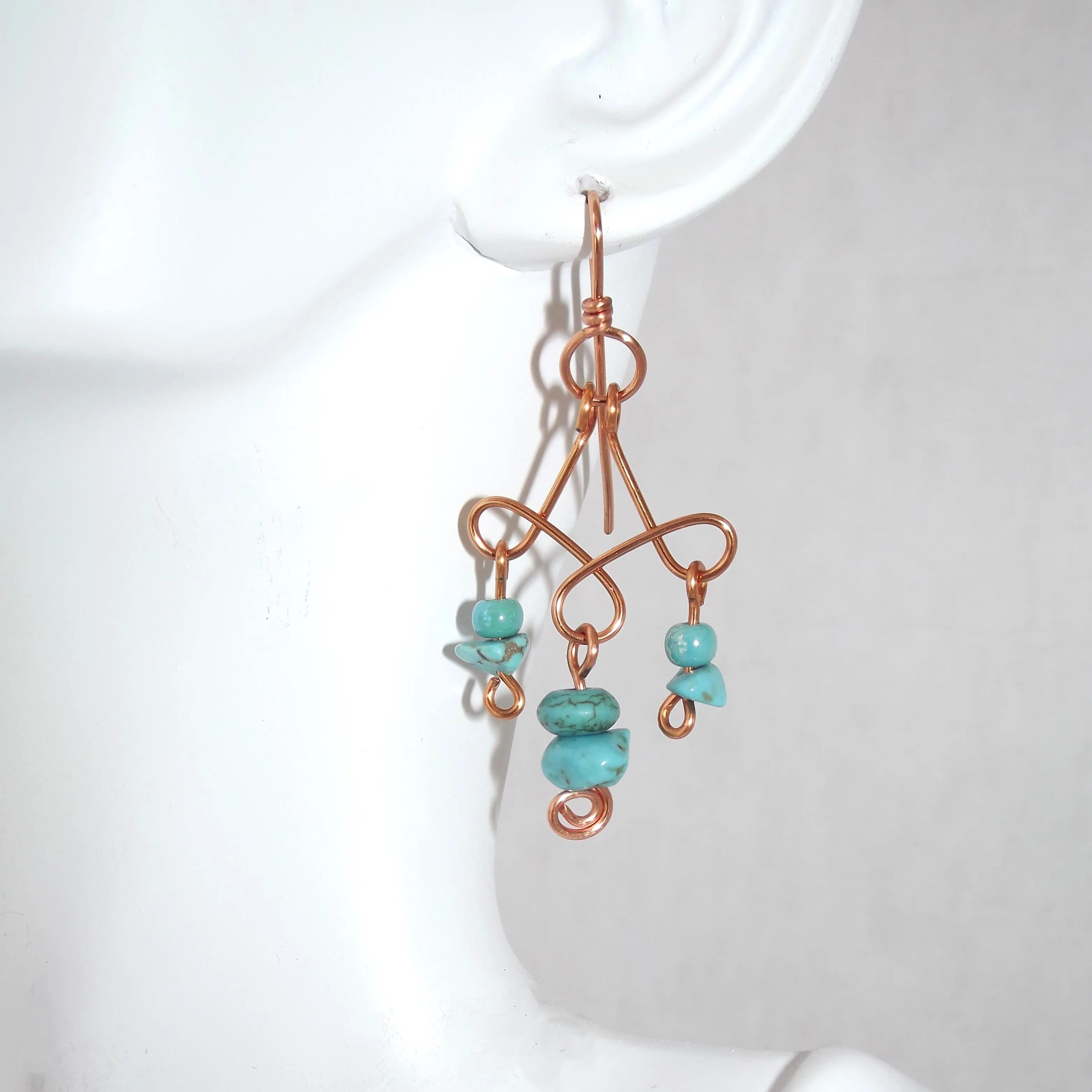 Turquoise Chandelier Earrings