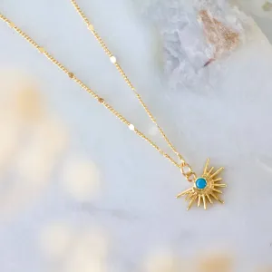 Turquoise Starburst Necklace