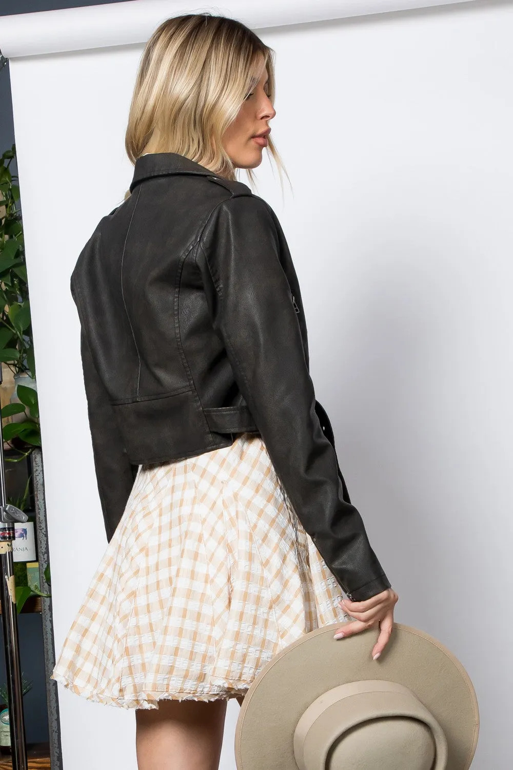 Two Tone Moto Jacket