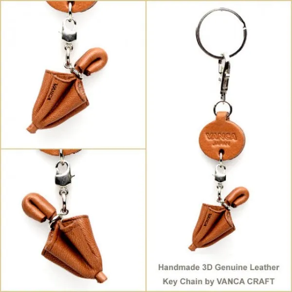 Umbrella Japanese Leather Keychains Goods