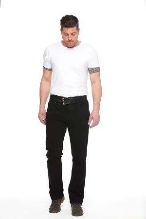 Urban Star Mens Jeans Relaxed Fit – Straight Leg Stretch Jeans for Men 42W x 31L Black - Retails $120 