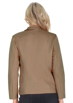 Vegan Leather Zip Jacket