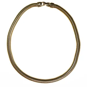 Vintage Gold Snake Chain Necklace