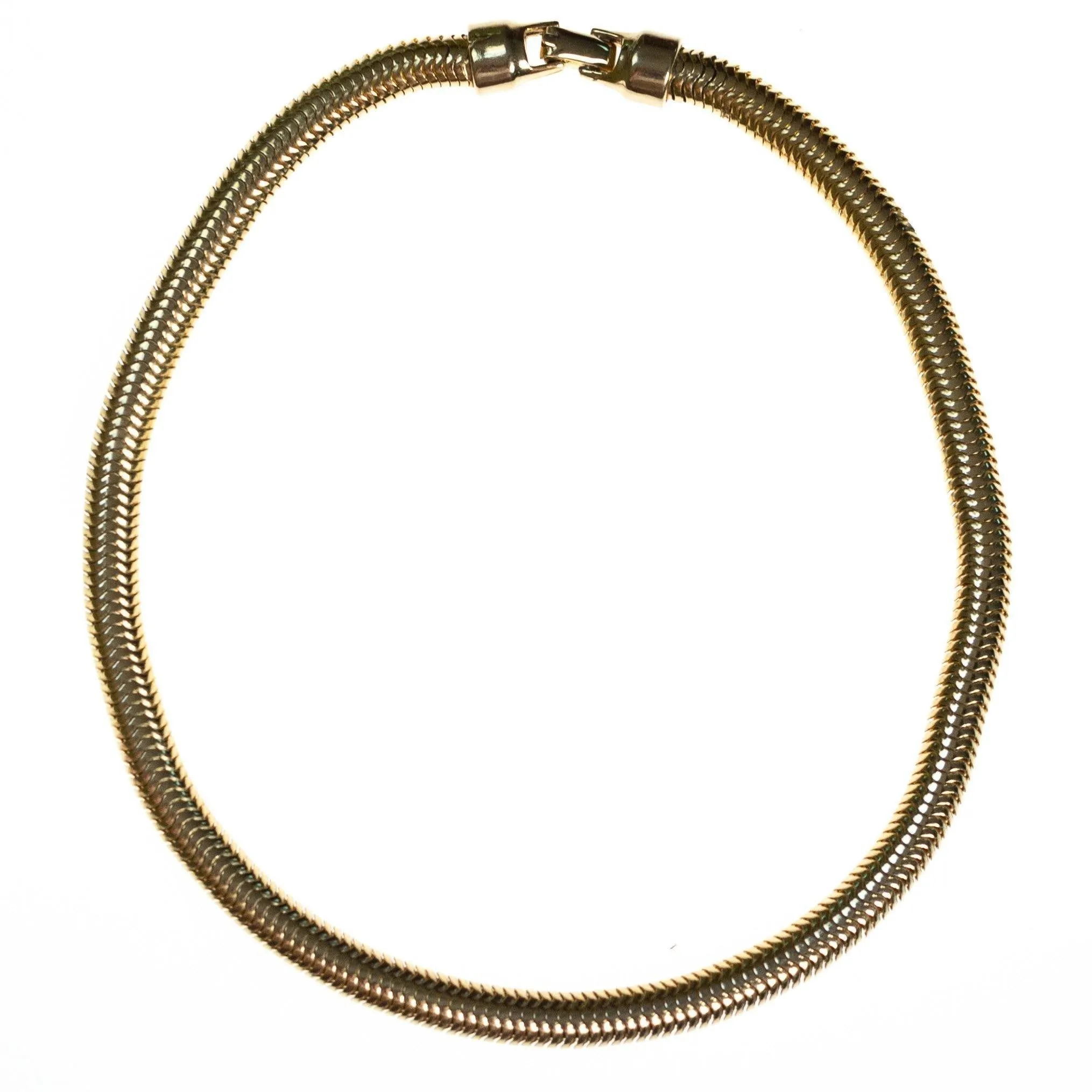 Vintage Gold Snake Chain Necklace
