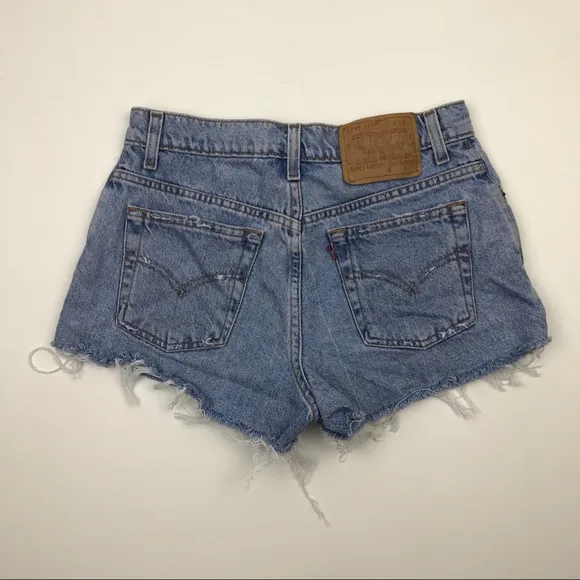 Vintage LEVI'S Jean Shorts Wedgie Fit Jeans Sz 27