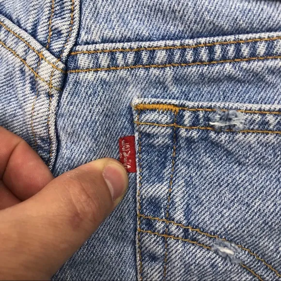 Vintage LEVI'S Jean Shorts Wedgie Fit Jeans Sz 27