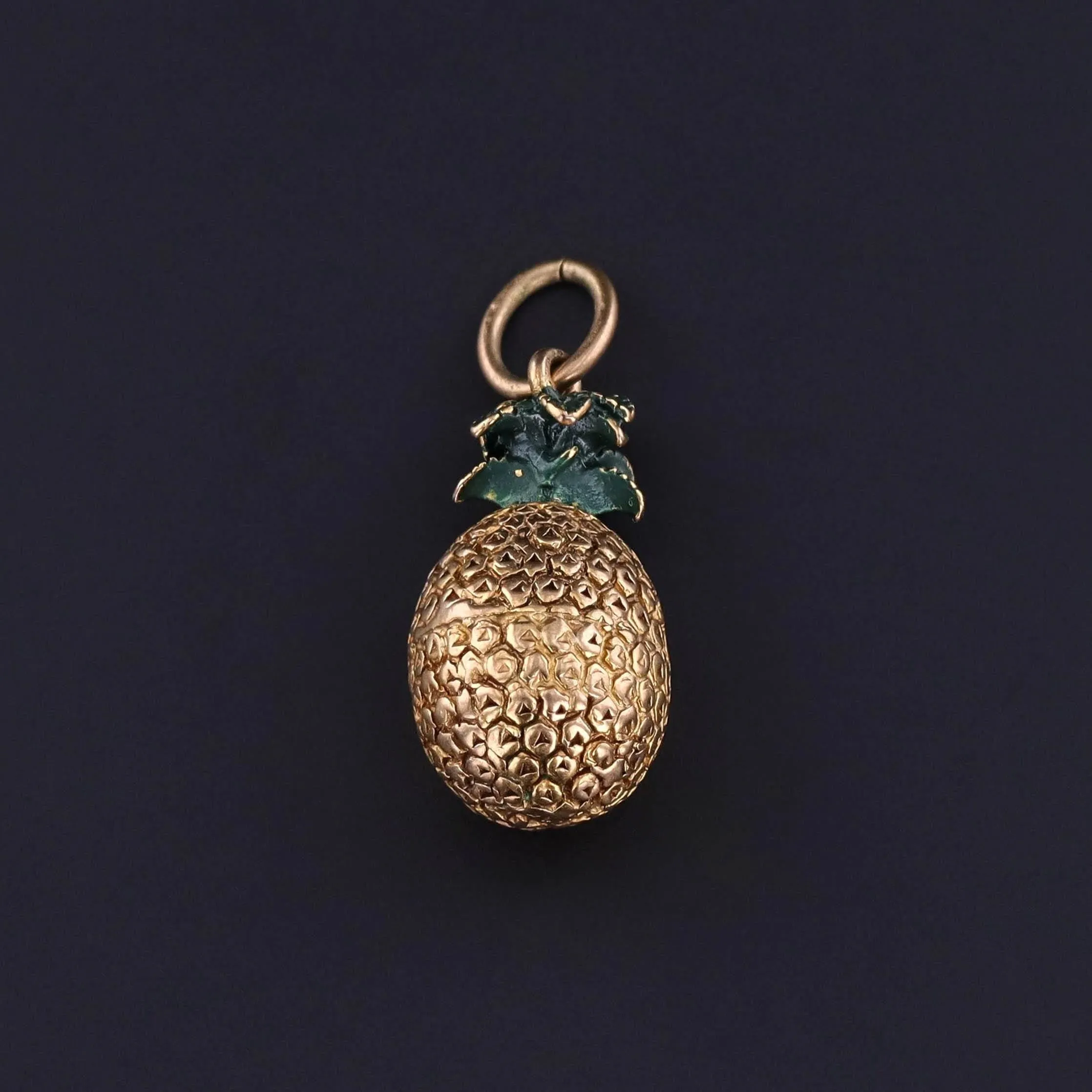 Vintage Pineapple Charm of 9ct Gold