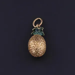 Vintage Pineapple Charm of 9ct Gold