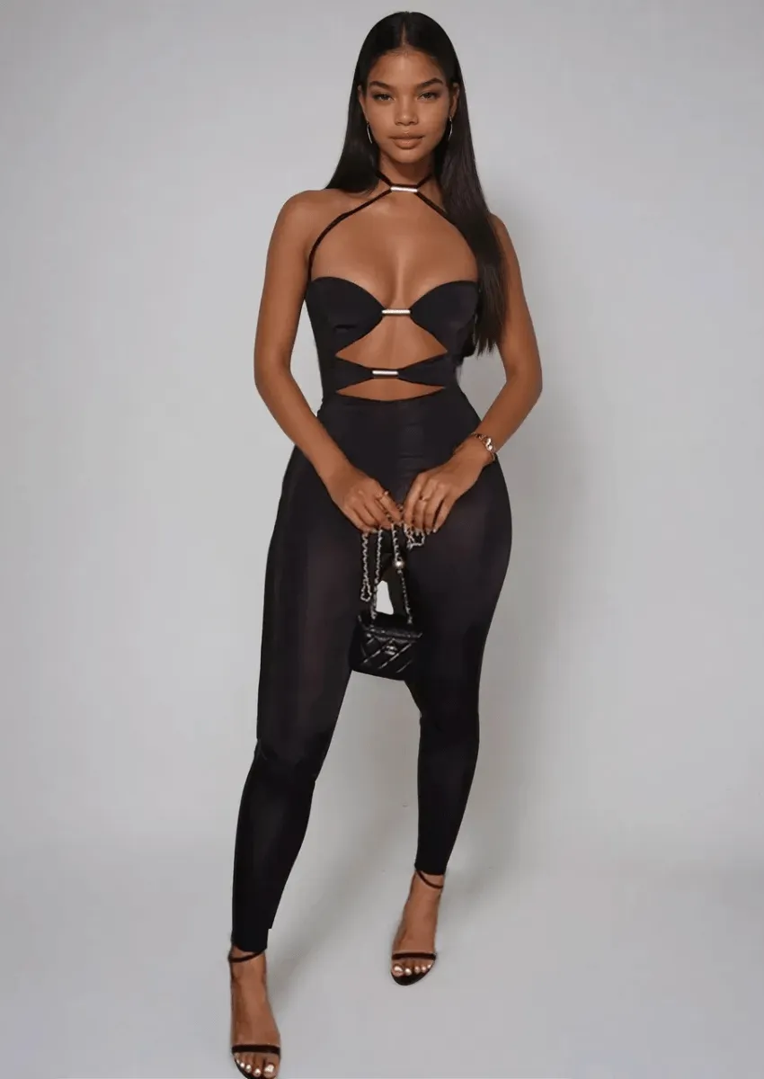 Wear It Out Black Jumpsuit