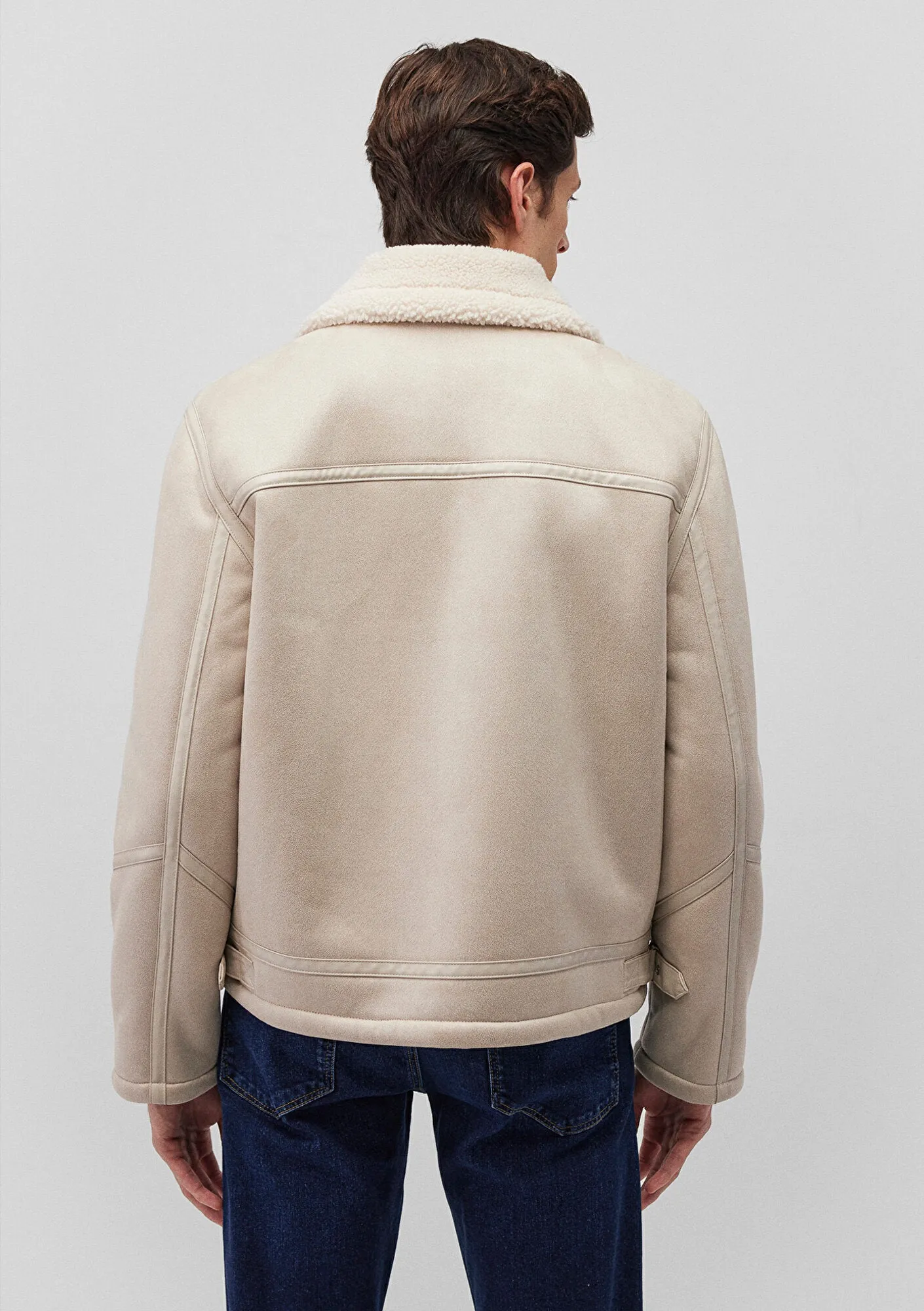 White Faux Leather Jacket
