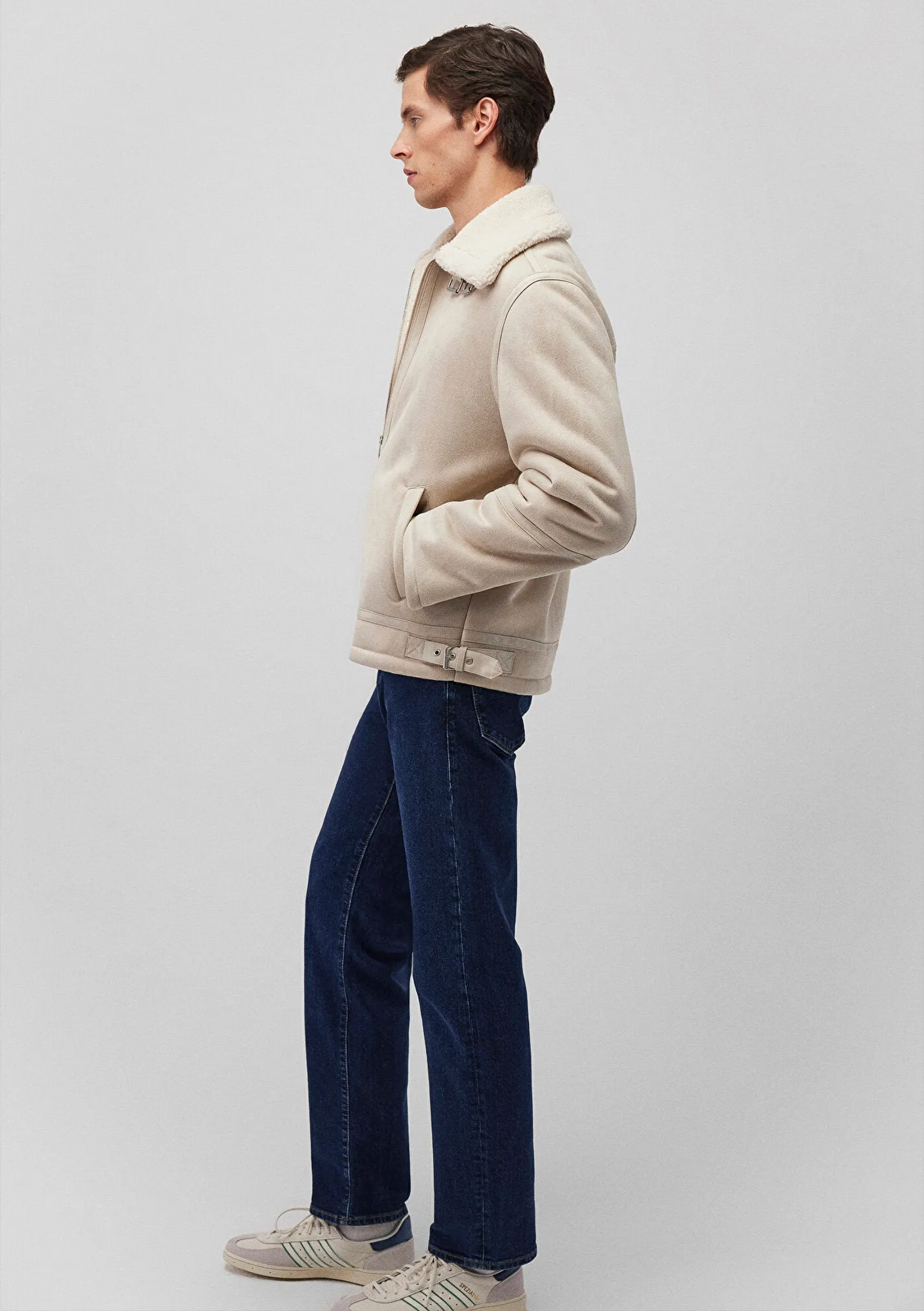 White Faux Leather Jacket