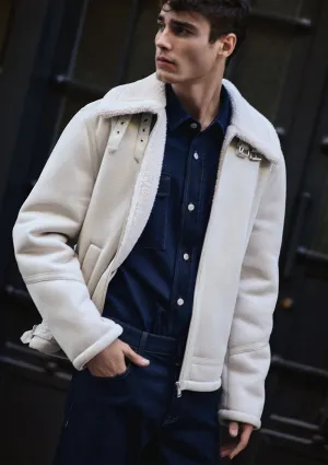 White Faux Leather Jacket