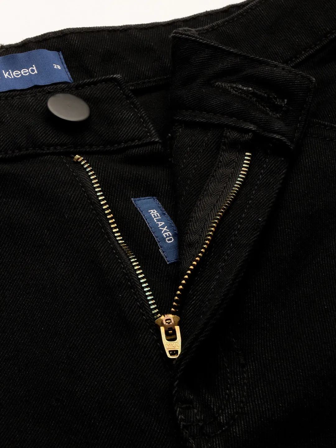 Women Black Relaxed Fit Solid Jeans