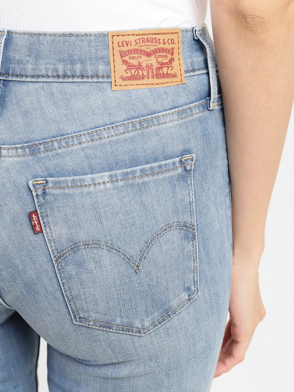 Women's 315 Blue Bootcut Fit Mid Rise Jeans