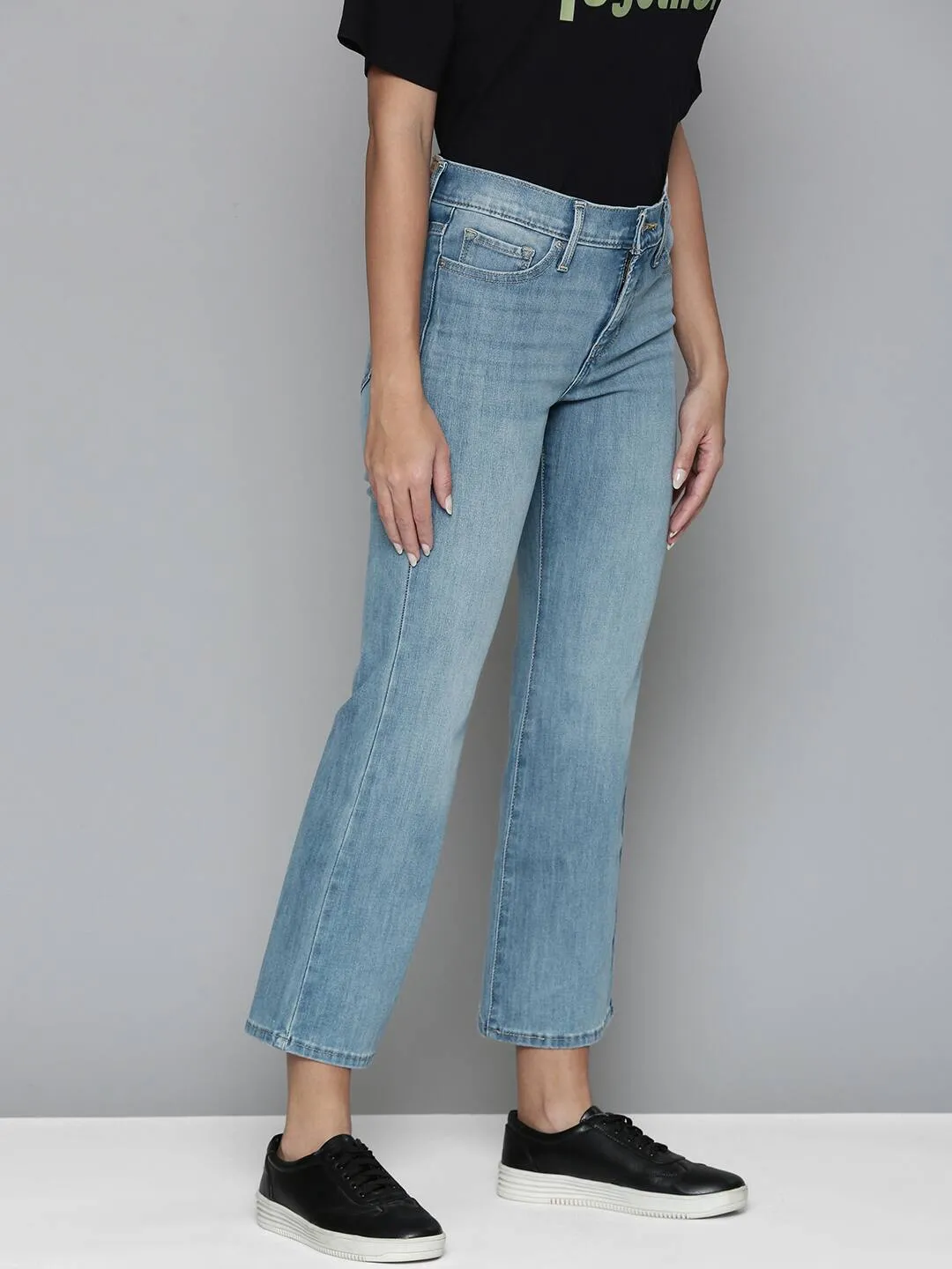 Women's 315 Blue Bootcut Fit Mid Rise Jeans