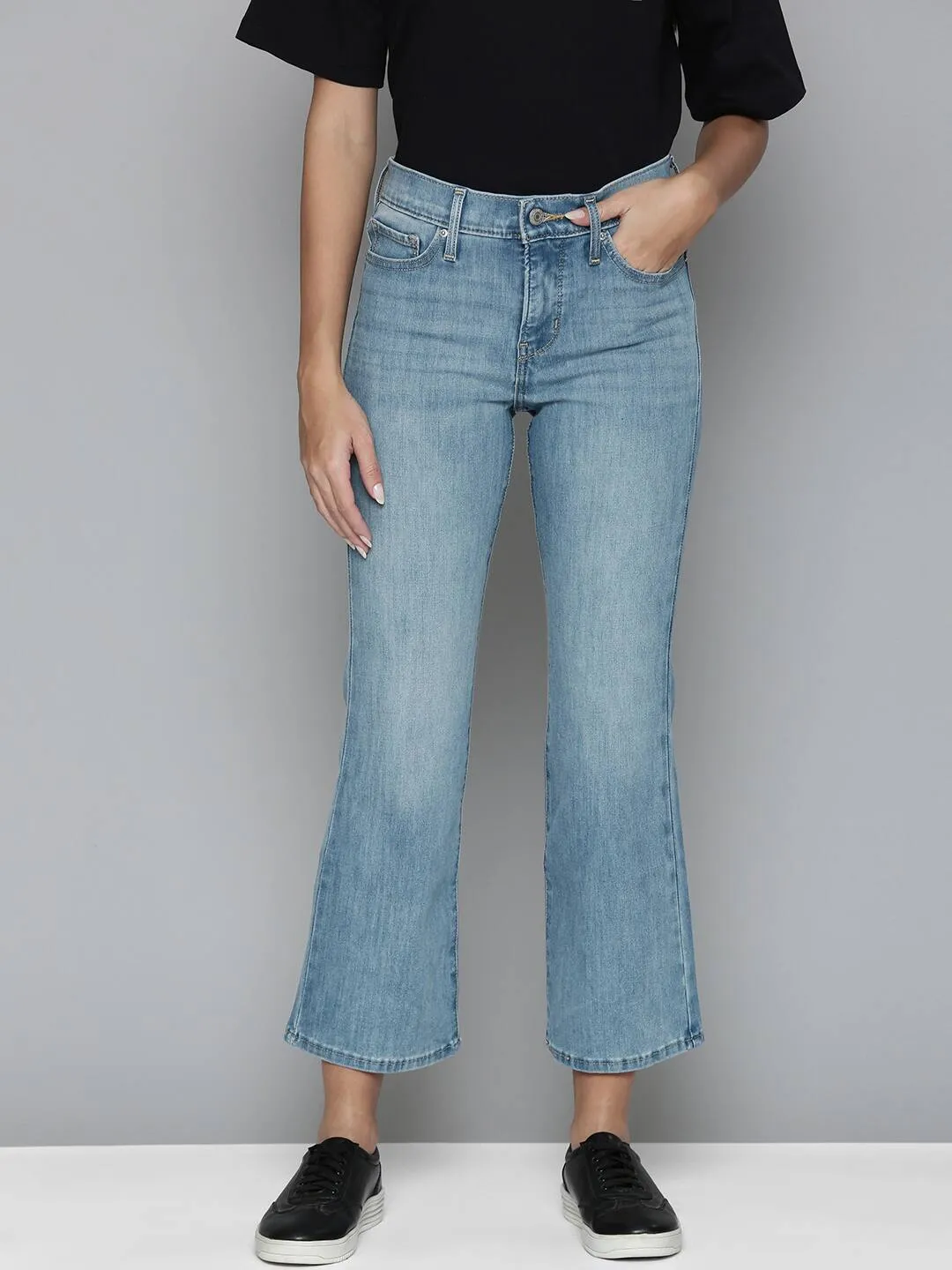 Women's 315 Blue Bootcut Fit Mid Rise Jeans