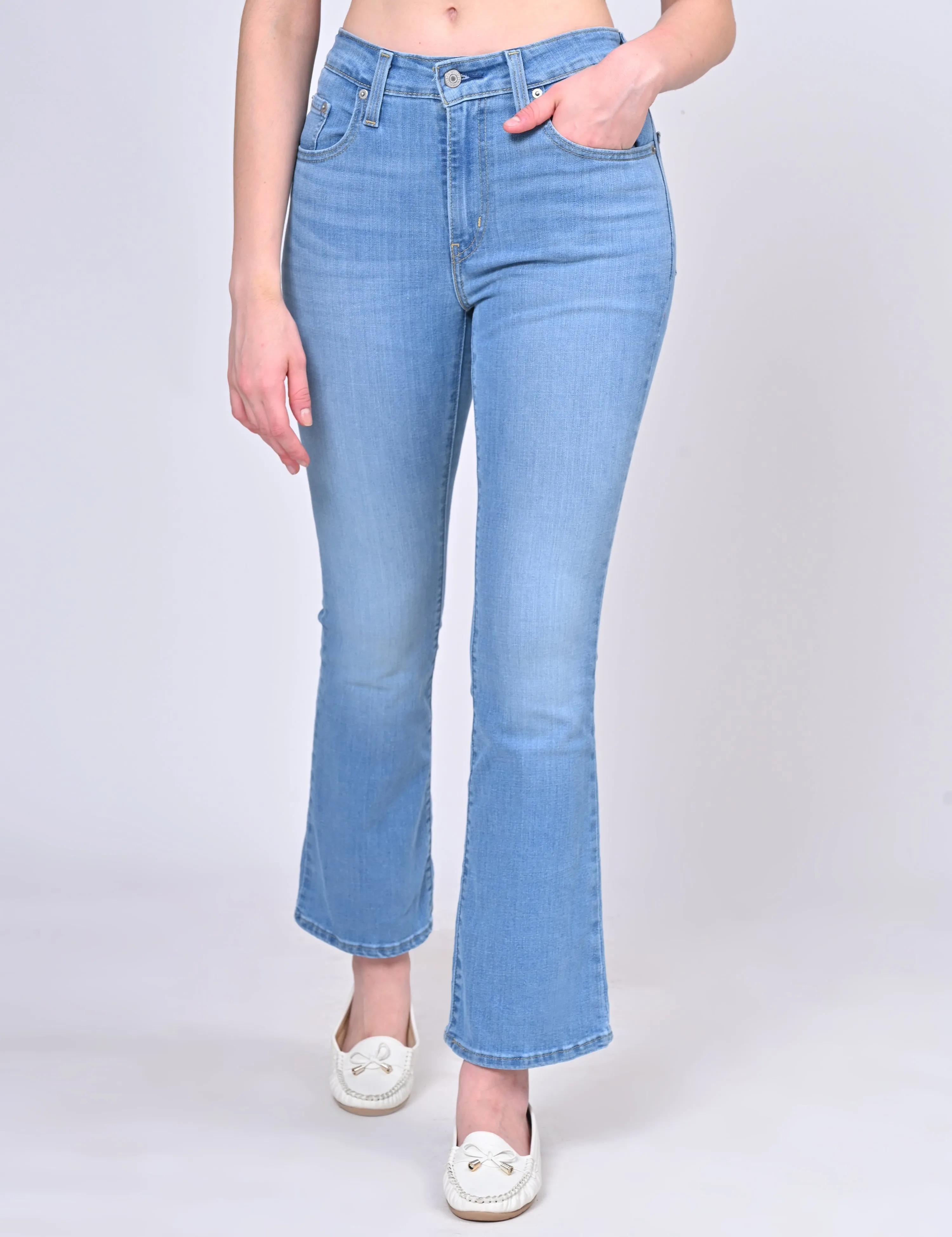 Women's 725 Blue Bootcut Fit High Rise Jeans