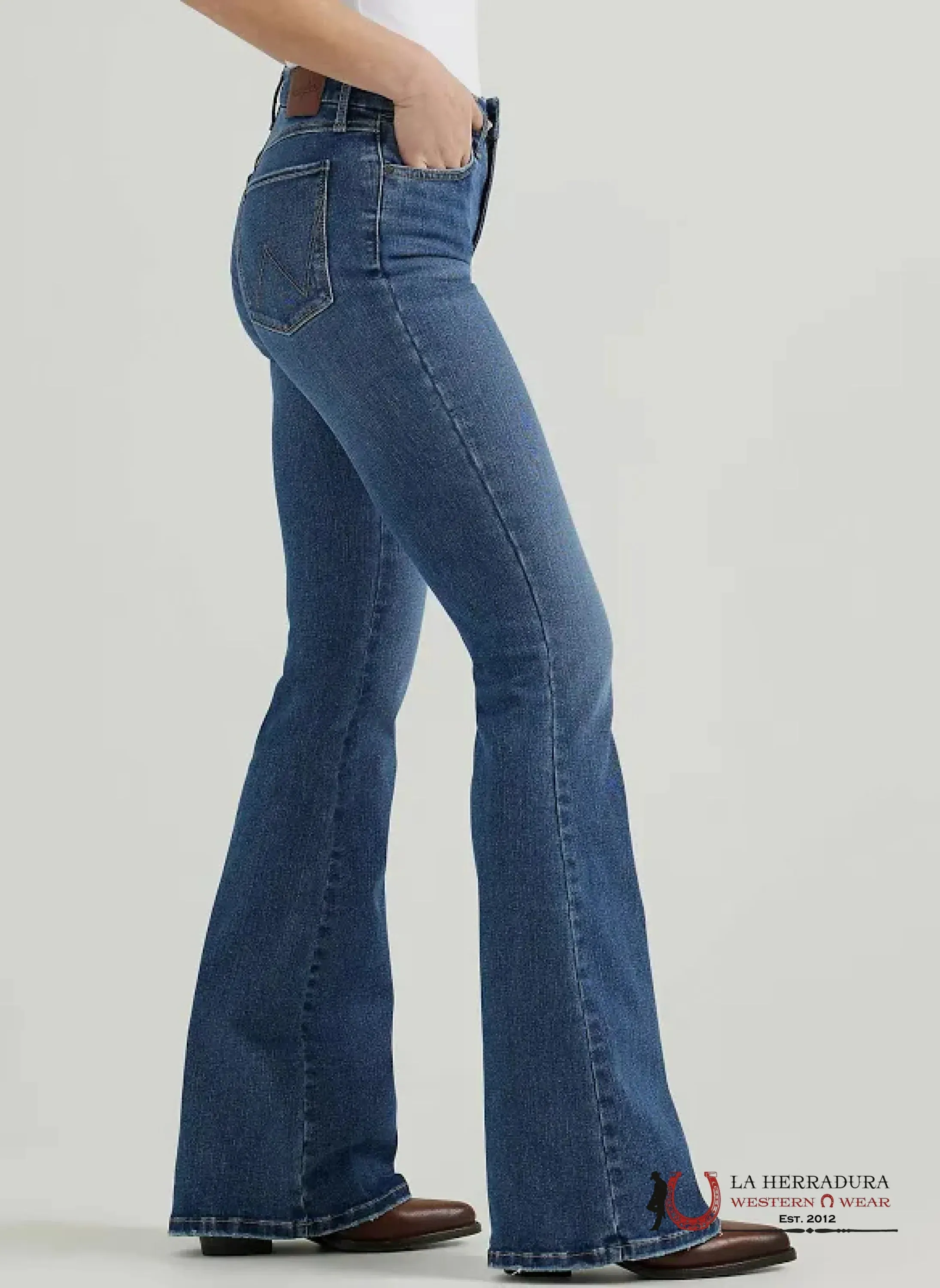 WOMENS WRANGLER BESPOKE FLARE JEANS