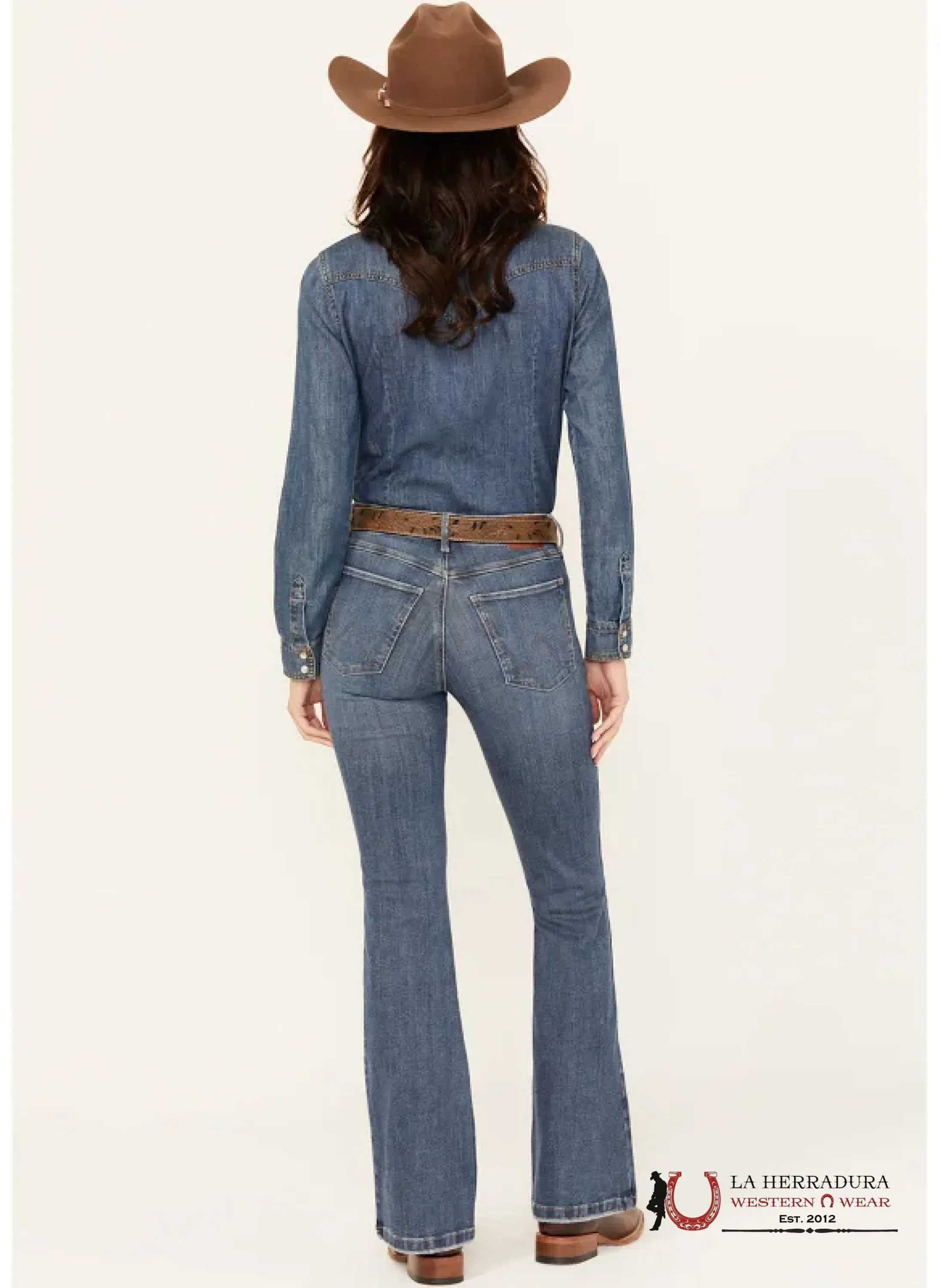 WOMENS WRANGLER BESPOKE FLARE JEANS