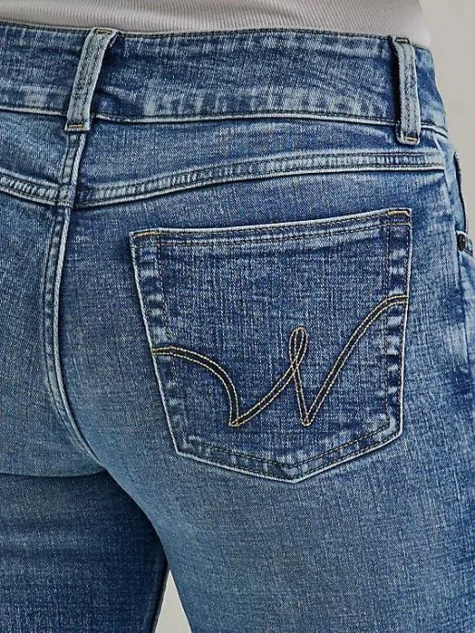 Wrangler Women's Essential Jayne Mid Rise Bootcut Jeans 112345824