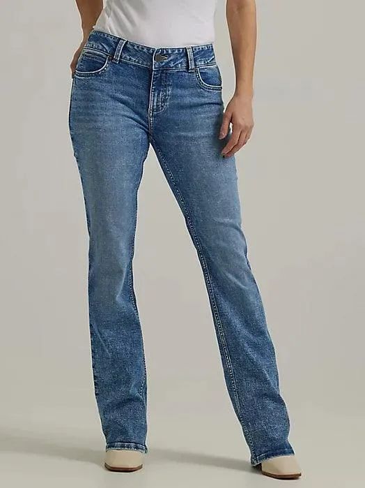 Wrangler Women's Essential Jayne Mid Rise Bootcut Jeans 112345824