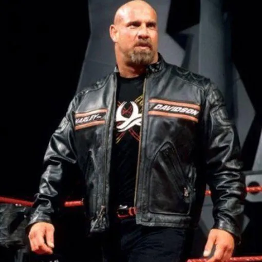 WWE Bill Goldberg Harley Davidson Motorcycle Leather Jacket