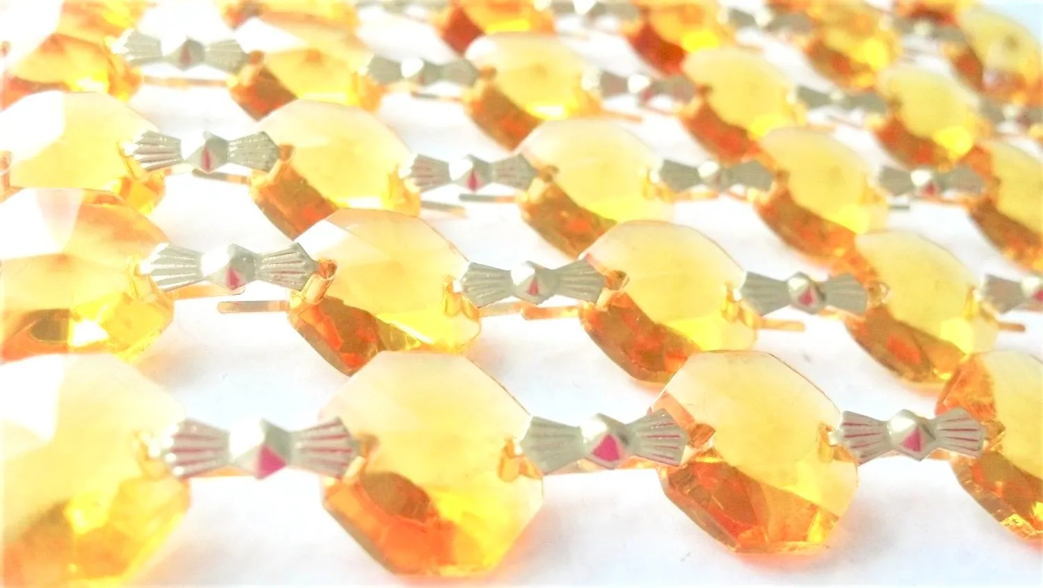 Yellow Chandelier Crystal Garland Yard