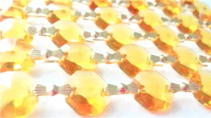 Yellow Chandelier Crystal Garland Yard